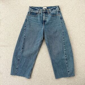 Abercrombie & Fitch Barrel Jeans 28 Blue Mid‎ Rise Curve Love Denim Y2K